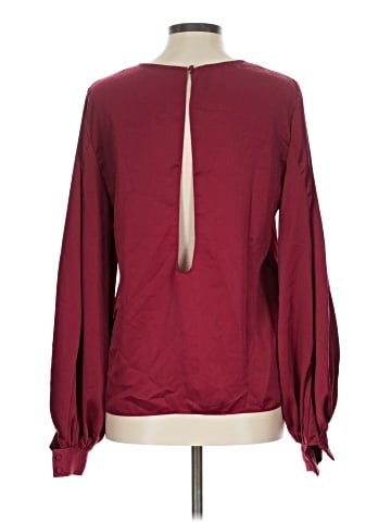 Aqua Long Sleeve Blouse (view 2)