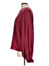 Aqua 100% Polyester Burgundy Long Sleeve Blouse Size L - photo 5