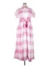 Stylewe 100% Polyester Checkered-gingham Pink Casual Dress Size XXL - photo 1