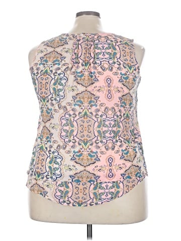 Peach Sleeveless Blouse (view 2)