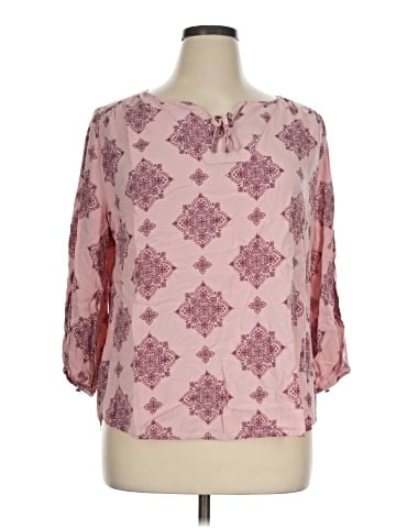 Evri 3/4 Sleeve Blouse (view 1)
