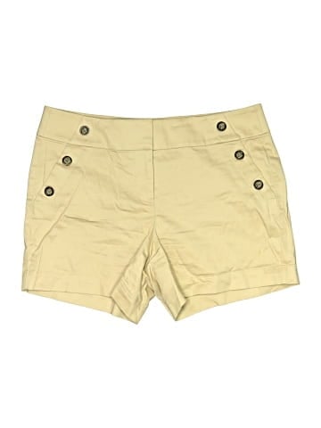 White House Black Market Khaki Shorts (view 1)
