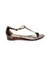 Michael Kors Animal Print Brown Sandals Size 8 1/2 - photo 1