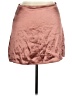 Express Solid Pink Brown Casual Skirt Size 14 - photo 1