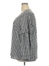 BLOOMCHIC Checkered-gingham Black 3/4 Sleeve Blouse Size 18 - photo 5