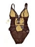 Becca Tweed Brown One Piece Swimsuit Size S - photo 2