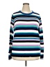 Halogen Stripes Blue Pullover Sweater Size XXL - photo 1