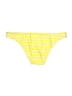 Roxy 100% Polyester Stripes Yellow Swimsuit Bottoms Size L - photo 2