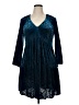 Taylor Damask Teal Cocktail Dress Size 14 - photo 1