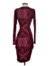 Cache Paisley Burgundy Cocktail Dress Size XS - photo 2