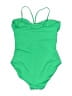Calia Solid Green One Piece Swimsuit Size 12 - photo 2