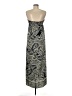 Glam Paisley Gray Blue Casual Dress Size M - photo 2