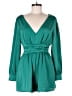 Mustard Seed 100% Polyester Solid Green Romper Size S - photo 1
