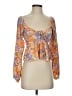 Billabong Orange 3/4 Sleeve Blouse Size S - photo 1