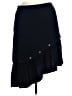 Lewit Solid Black Casual Skirt Size 16 - photo 2
