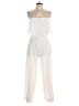 Petal and Pup Solid White Jumpsuit Size M - photo 1
