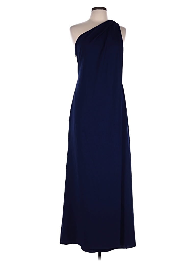 Pre-owned Betsy & Adam Cocktail Dress In Blue