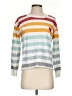 Doe Stripes Silver Pullover Sweater Size XS - photo 1