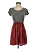 Maison Jules Hearts Gray Casual Dress Size S - photo 1