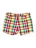 Slazenger 100% Polyester Plaid Yellow Board Shorts Size 6 - photo 2