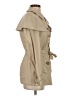 Burberry Brit 100% Cotton Solid Tan Trenchcoat Size 4 - photo 4
