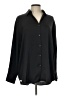 Uniqlo 100% Polyester Solid Black Long Sleeve Blouse Size L - photo 1