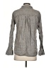 Athleta 100% Linen Tweed Gray Long Sleeve Button-Down Shirt Size XXS - photo 2