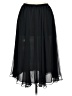 Patra 100% Polyester Solid Black Formal Skirt Size 12 Petite - photo 2