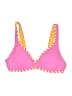 Becca Color Block Pink Swimsuit Top Size L - photo 1
