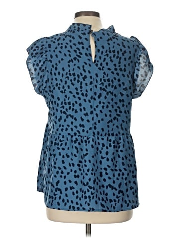Angashion Short Sleeve Blouse (view 2)