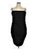 Express Solid Black Cocktail Dress Size XL - photo 1