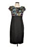 AGB 100% Polyester Graphic Black Cocktail Dress Size 10 - photo 1