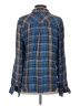Kut from the Kloth 100% Rayon Plaid Blue Long Sleeve Button-Down Shirt Size S - photo 2