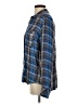 Kut from the Kloth 100% Rayon Plaid Blue Long Sleeve Button-Down Shirt Size S - photo 5