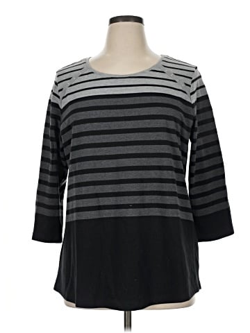 Karen Scott Sport 3/4 Sleeve T-Shirt (view 1)