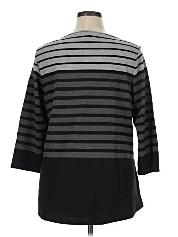 Karen Scott Sport 3/4 Sleeve T-Shirt (view 2)