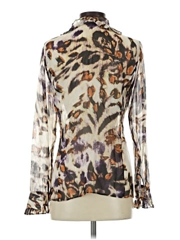 Etcetera Long Sleeve Silk Top (view 2)