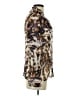 Etcetera 100% Silk Animal Print Brown Long Sleeve Silk Top Size 4 - photo 4