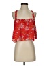 Lovers + Friends 100% Polyester Red Sleeveless Blouse Size S - photo 1