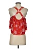 Lovers + Friends 100% Polyester Red Sleeveless Blouse Size S - photo 2