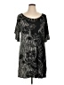 Apt. 9 Graphic Black Casual Dress Size XL - photo 1