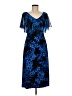 Connected Apparel Blue Cocktail Dress Size 6 (petite) - photo 1
