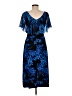 Connected Apparel Blue Cocktail Dress Size 6 (petite) - photo 2