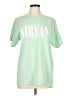 Nirvana 100% Cotton Green Short Sleeve T-Shirt Size L - photo 1