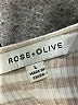 Rose + Olive Ivory Short Sleeve Top Size L - photo 7