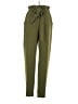 Simplee 100% Polyester Solid Green Casual Pants Size S - photo 1