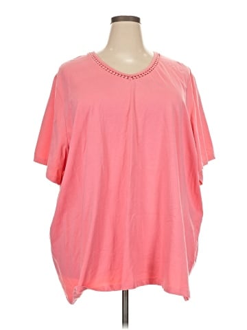 SUPREMA Essentials by Catherines Short Sleeve Blouse (view 1)