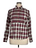 UNTUCKit 100% Cotton Plaid Green Burgundy Long Sleeve Button-Down Shirt Size 14 - photo 1