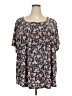 Pearl Blue Short Sleeve Blouse Size 5X - photo 1