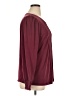 Automet Burgundy Long Sleeve Blouse Size XL - photo 4
